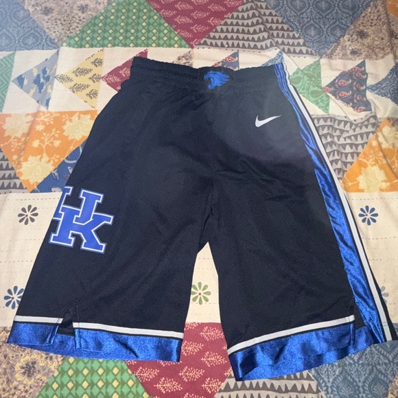 Nike Black and Blue Athletic Shorts - Picture 1 of 3